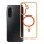 Samsung Galaxy A17 tok FRAME CLEAR HYBRID MAG COVER kompatibilis MagSafe funkcionalitással, hermes narancs