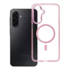 Samsung Galaxy A17 tok FRAME CLEAR HYBRID MAG COVER, púderrózsaszín