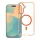 Samsung Galaxy A57 tok FRAME CLEAR HYBRID MAG COVER kompatibilis MagSafe-el narancs