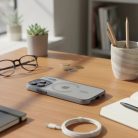 iPhone 17 Pro Max Flexline Mag kompatibilis tok MagSafe szürke