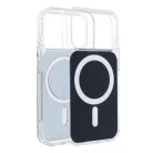 Samsung Galaxy S26 Ultra tok Átlátszó Fusion Mag tok kompatibilis MagSafe tengerészkék