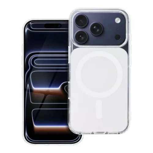 Samsung Galaxy A57 tok Clear Fusion Mag borító kompatibilis MagSafe fehér tok