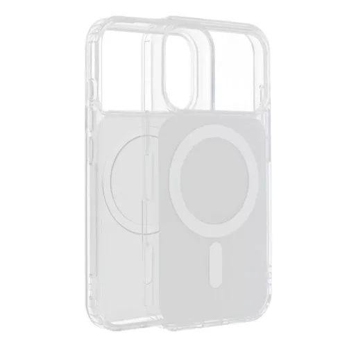 Samsung Galaxy A57 tok Clear Fusion Mag borító kompatibilis MagSafe fehér tok