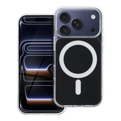 Samsung Galaxy A57 tok Átlátszó Fusion Mag tok, MagSafe kompatibilis fekete