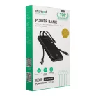 Charmast W1148 Powerbank 5V 3A 10000 mAh beépített kábelekkel USB A / USB C / Lightning / Micro USB fekete
