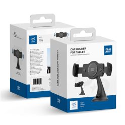   4-13" tablet autós tartó, műszerfalra és szélvédőre szerelhető, fekete