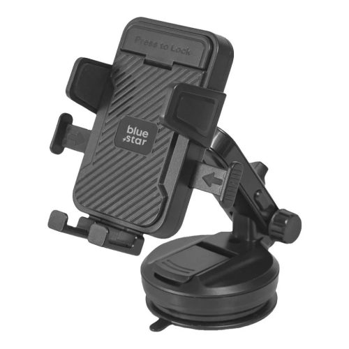 BLUE STAR Tough Lock autós telefontartó szélvédőre fekete