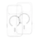 Tok Samsung S26 Ultra készülékhez Forcell F-Protect átlátszó hibrid prémium, MagSafe-kompatibilis, átlátszó tok