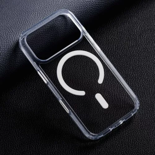Tok Samsung S26 Ultra készülékhez Forcell F-Protect átlátszó hibrid prémium, MagSafe-kompatibilis, átlátszó tok