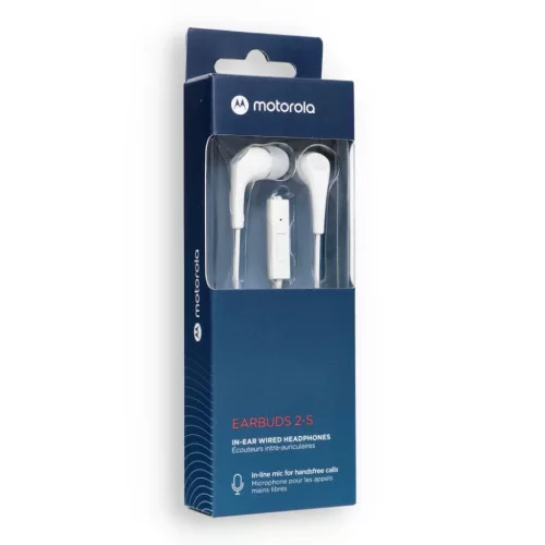 MOTOROLA Ear Buds 2-s fehér vezetékes fülhallgató jack mikrofonnal 3,5mm