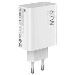   XIAOMI eredeti töltő USB A QC3.0 3A 67W MDY-15-ET fehér bulk