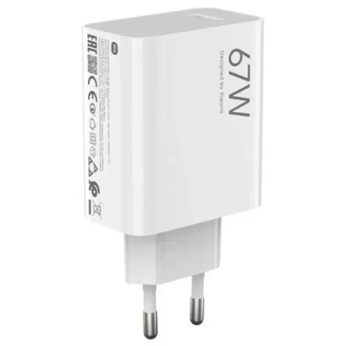 XIAOMI eredeti töltő USB A QC3.0 3A 67W MDY-15-ET fehér bulk