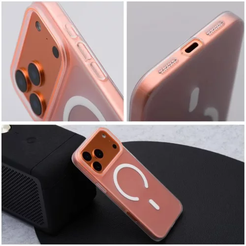 Xiaomi Redmi 15 4G / 15 5G Go Narancs kompatibilis a MagSafe-fel átlátszó tok