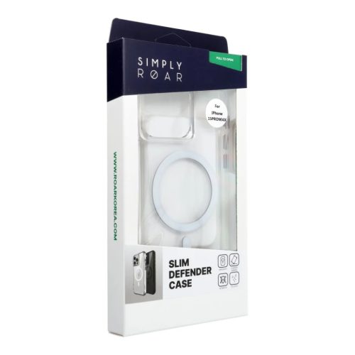 iPhone 15 Pro Max ROAR Slim Defender tok MagSafe-kompatibilis átlátszó