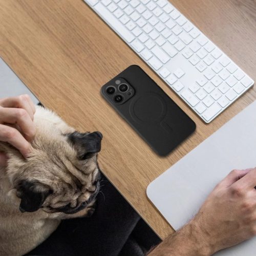 Samsung Galaxy S26 szilikon tok MagSafe kompatibilis fekete