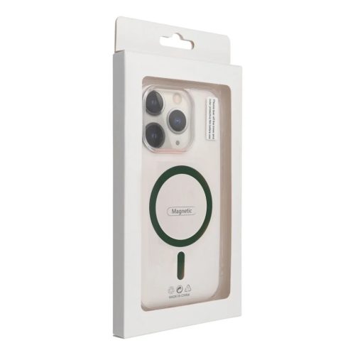 Samsung Galaxy S26 tok sötét Drop Glue Színes Gyűrű Mag Takaró MagSafe kompatibilis sötétzöld tok