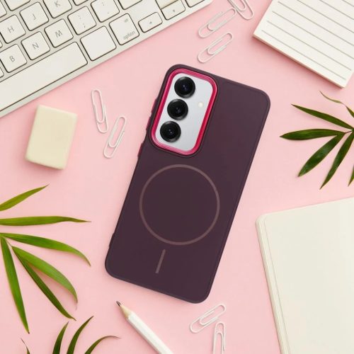 Samsung Galaxy S26 tok FRAME MAG COVER tok kompatibilis MagSafe funkcióval lila