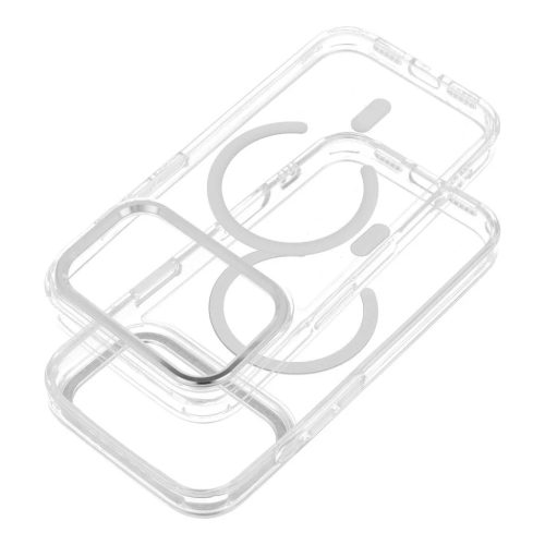 iPhone 17 Pro Max átlátszó FRAME CLEAR HYBRID MAG COVER tok