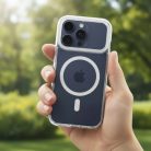 iPhone 17 Pro Max átlátszó FRAME CLEAR HYBRID MAG COVER tok