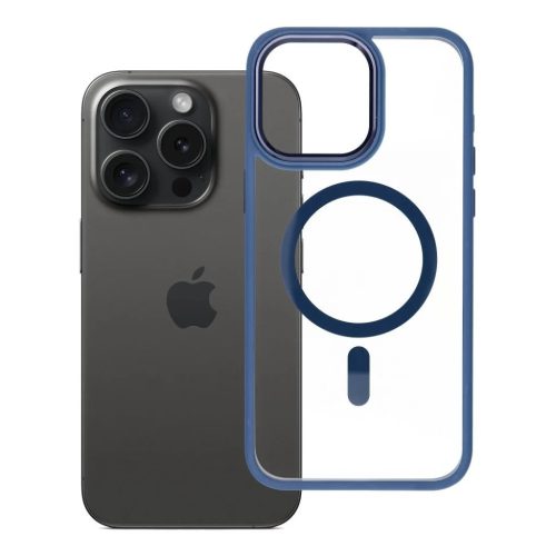iPhone 15 Pro Max ROAR tok MAG BUMPER kompatibilis MagSafe-fel sötétkék