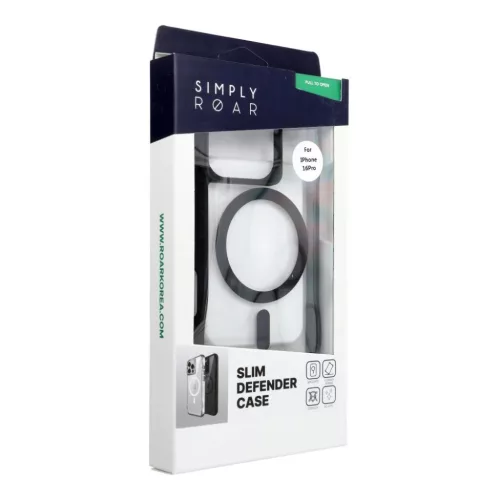 iPhone 16 Pro tok ROAR tok SLIM DEFENDER MagSafe kompatibilis fekete