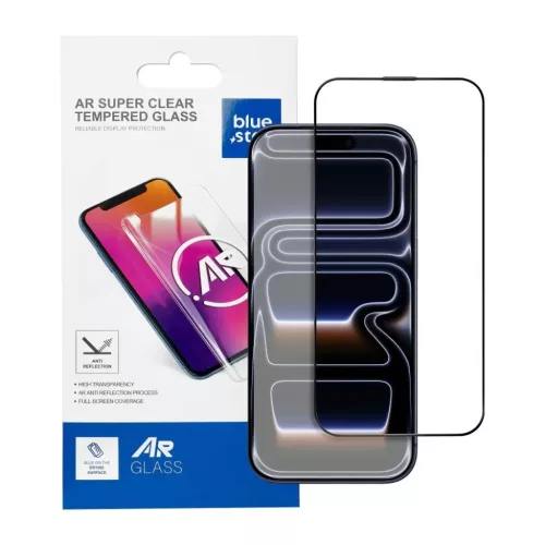iPhone 15 Pro Max üvegfólia Blue Star 5D AR fekete
