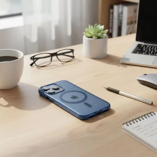 iPhone 16 Flexline MagSafe kompatibilis tok sötétkék