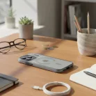 iPhone 16 Flexline Mag tok kompatibilis MagSafe szürke