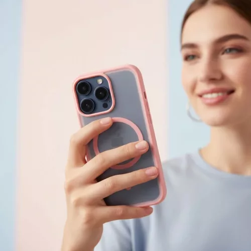 iPhone 16 Flexline Mag tok kompatibilis MagSafe rózsaszín