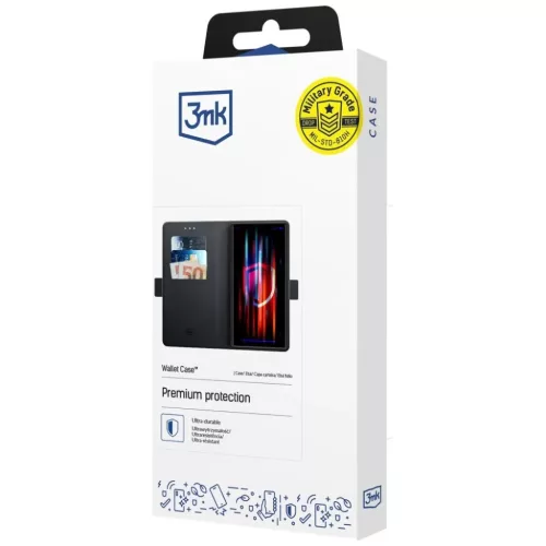 Samsung Galaxy S26 Ultra tok 3MK Wallet tok fekete