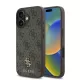 Guess PU 4G Small Metal Logo MagSafe tok iPhone 16 Plus-hoz barna