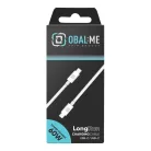 OBAL:ME LongRun USB-C/USB-C kábel 60W 1m Fehér
