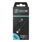 OBAL:ME LongRun USB-C/USB-C Cable 60W 1m Fekete