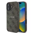 Guess PU 4G Classic Logo MagSafe tok iPhone 16 Plus Barna tok