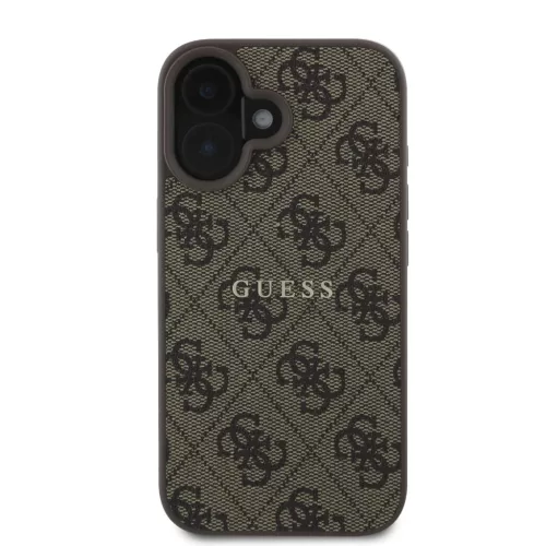 Guess PU 4G Classic Logo MagSafe tok iPhone 16 Plus Barna tok