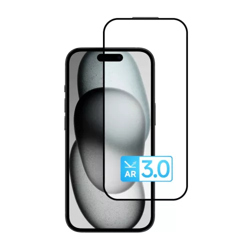 Edzett üveg Tel Protect 10X AR 3.0 AntiReflective Titanium üvegfólia iPhone 15-hez (boríték)