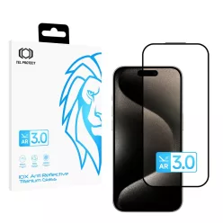   Tel Protect 10X AR 3.0 AntiReflektív Titanium üvegfólia iPhone 15 Pro Max üvegfólia