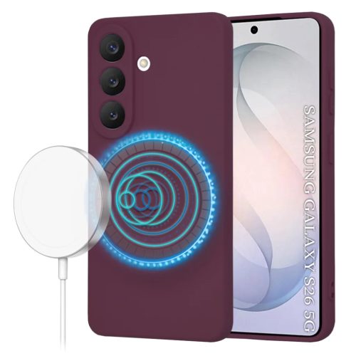Techsuit - SoftFlex MagSafe - Samsung Galaxy S26 - Plum Red tok
