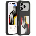 iPhone 17 Pro 4smarts E-Ink tok NFC-kijelzővel és Qi2-vel fekete tok
