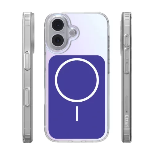 iPhone 16 tok, Etteri Hidden Pearl tok, sötétkék