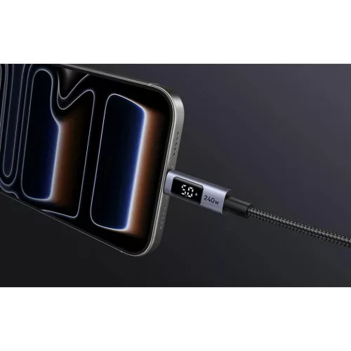 L530 USB-C kábel 240W 480Mbps 3m Szürke