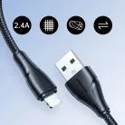 Joyroom S-A11 Lightning USB kábel, 18W, 2.4A, 1.2m, Fekete