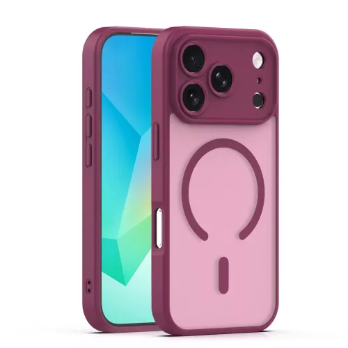 iPhone 17 Pro Mag Matt tok 6,3'' bordó tok
