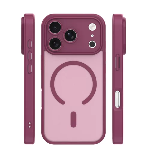iPhone 17 Pro Mag Matt tok 6,3'' bordó tok