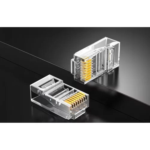 NW120 Cat 6 árnyékolatlan RJ45 moduláris csatlakozók 50-csomag