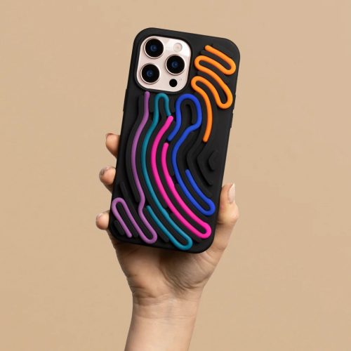 iPhone 14 Pro DIY Kígyó fekete tok