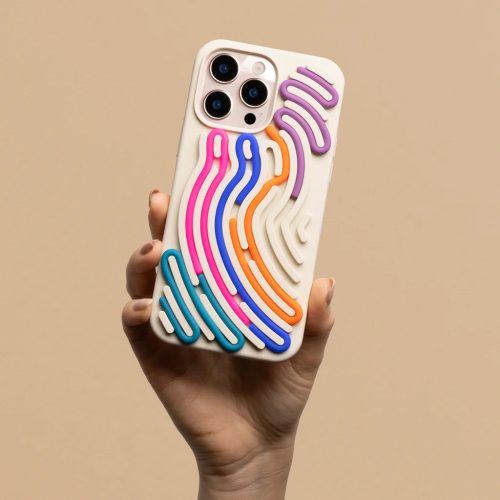 iPhone 17 Pro Max DIY Kígyó tok bézs tok