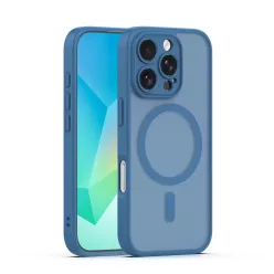 iPhone 16 Pro tok Mag Matt sötétkék