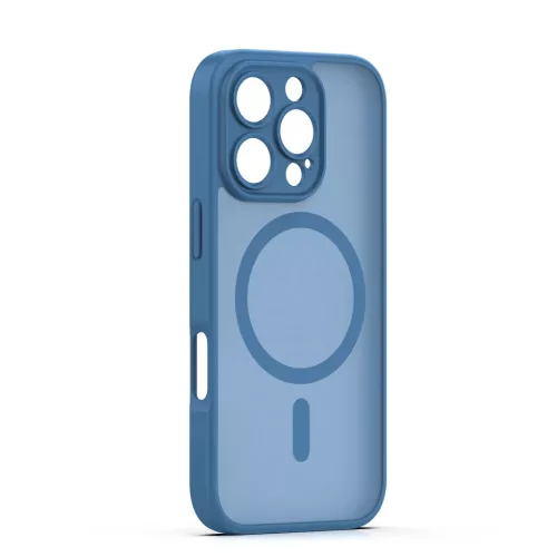 iPhone 16 Pro tok Mag Matt sötétkék