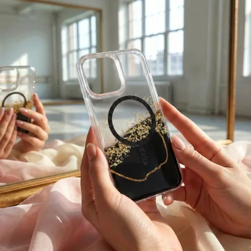 iPhone 17 Pro Epoxy Mag tok fekete